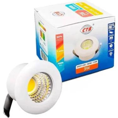 Imagem de Kit 10 Spot led Móvel 1w Redondo - 3000k -6500k - Ctb, 6500k
