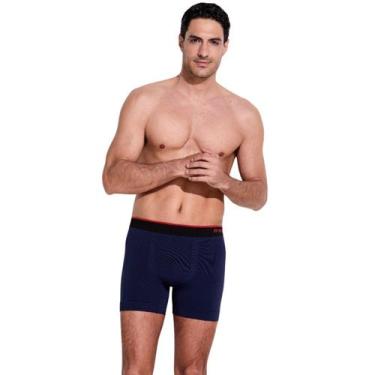 Imagem de Cueca Boxer Box Trifil Respirável Poliamida Sem Costura, Marinho, P
