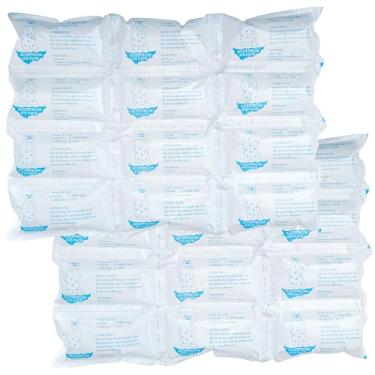 Imagem de AUZPFRUM Pacotes de Gelo Seco para Envio de Alimentos Congelados e Perecíveis - 2 Folhas com 24 Células de Gelo Grande por Folha | Pacotes de Freezer Reutilizáveis com Longa Duração de Resfriamento