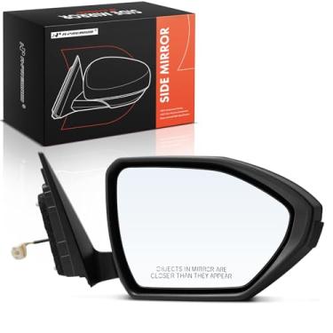Imagem de A-Premium Espelho retrovisor lateral do passageiro - compatível com Hyundai Tucson Santa Cruz 2022 2023 2024 - Espelho retrovisor externo preto dobrável manual não aquecido
