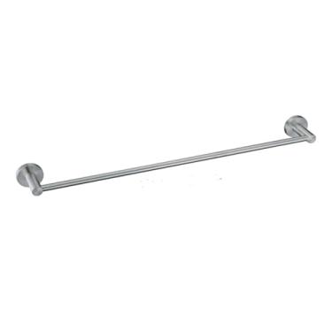 Imagem de Conjunto de banheiro em níquel escovado - porta-papel, barra de toalha e gancho para roupão | Aço inoxidável fosco, 5 peças, barra de toalha