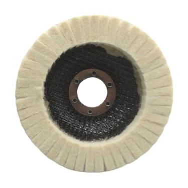 Imagem de Bothyi Disco de polimento de feltro de lã, disco de polimento, acessório de ângulo redondo multiuso para joias, cera de carro, vidro e metal, Tipo 115