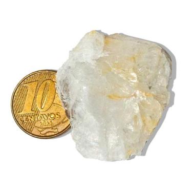 Imagem de 01 Petalita Pedra Bruto Natural 10 a 25g 3 a 6cm Classe B - Cristaisde