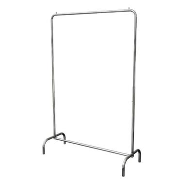 Imagem de Arara Desfile Cromada Articulada de Roupa Altura Regulavel Loja 1,00M 