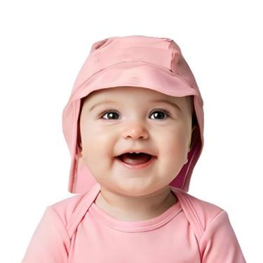 Imagem de Boné Praia Bebê e Infantil Proteção UV Cores Up Baby, Rosa, 6-12M