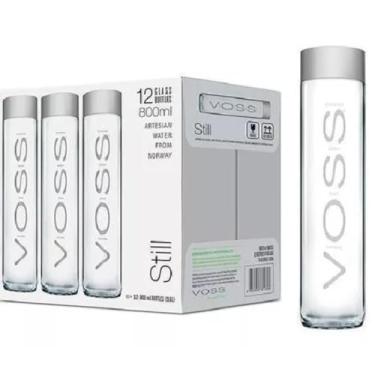 Imagem de Água Voss Sem Gás Garrafa em Vidro 800ml Kit 12 Unidades