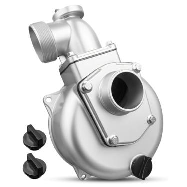 Imagem de Carcaça de alumínio da bomba de água de 5 cm, carcaça da bomba de água do motor a gasolina compatível com Predator Pacific Hydrostar com design de entrada de água de 4 parafusos