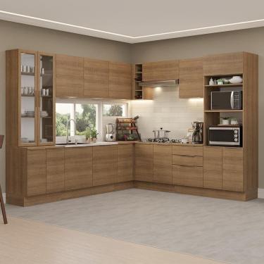 Imagem de Armário De Cozinha Completa 549cm Rustic Stella Madesa 01 Rustic