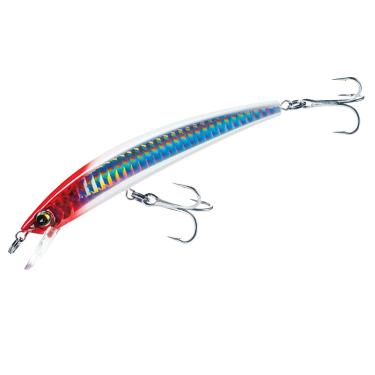 Imagem de Yo-Zuri Isca flutuante Crystal Minnow, vermelho holográfico, 13 cm