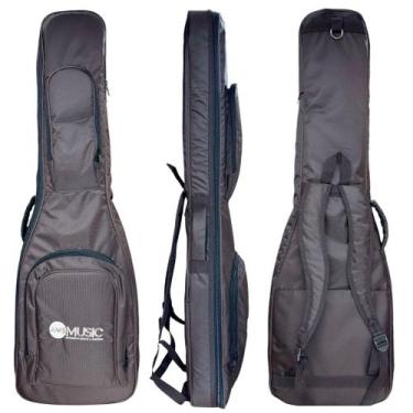 Imagem de Semi case rígido p/ contra baixo marrom "ams"