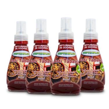Imagem de Kit 4 Capturador de Odores Capterplus Anti Tabaco 80 ml