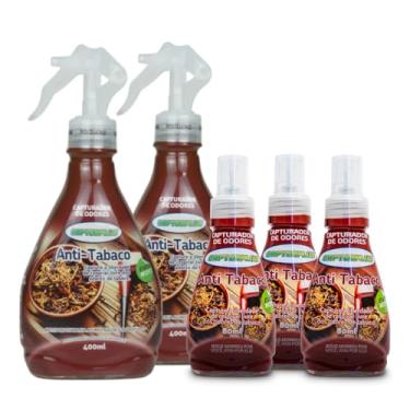 Imagem de Kit 2 Capterplus Anti Tabaco 400 ml + 3 Capterplus Pocket Anti Tabaco 80 ml.