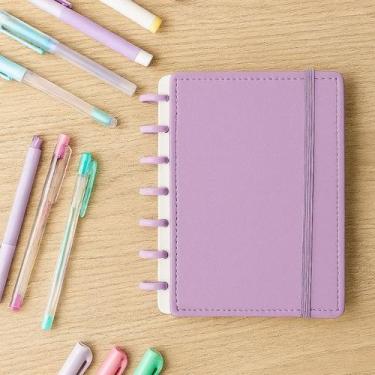 Imagem de Caderno argolado A5 1421cm 80 folhas Volta as aulas - Lorens, Roxo