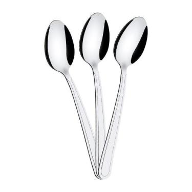 Imagem de Kit - 12 Colheres De Sopa Búzios Em Aço Inox Cibag - Tramontina 237630