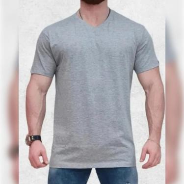 Imagem de Camiseta Sagitta Gola V 100% Algodão Premium - Masculino-Masculino