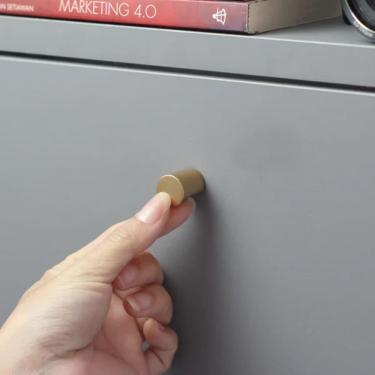 Imagem de Puxador Rádio Mini Dourado Matte Zen Design