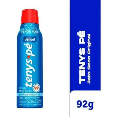 Imagem de Tenys Pé Baruel Aerossol Jato Seco Rosa ou Azul 92g, Azul