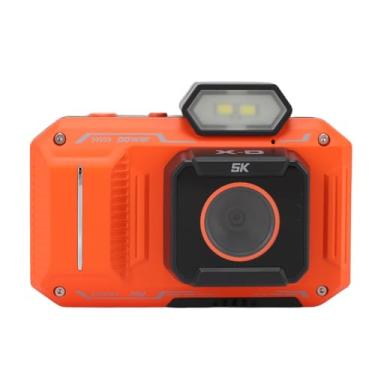 Imagem de Dpofirs Câmera de Vlogging 5K 64MP ｜ 18x Zoom & AutoFocus ｜ 2,88 "Webcam WiFi UHD Webcam ｜ 2500mAh 90min Record ｜ Câmera Compacta de Viagem (Laranja)