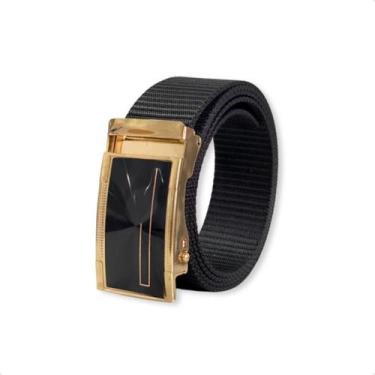 Imagem de Cinto Masculino De Nylon 1,20M Com Fivela - Preto - 120Cm - Lojaaquite