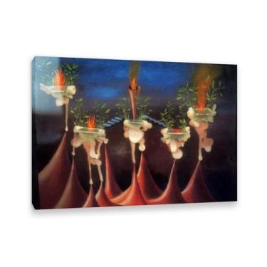 Imagem de SDYJ6GSW Remedios Varo Impressões de arte em tela O pôster do desejo pinturas famosas arte de parede arte surrealismo arte para sala de estar decoração de escritório em casa 100 x 70 cm (83.8x71.1 cm