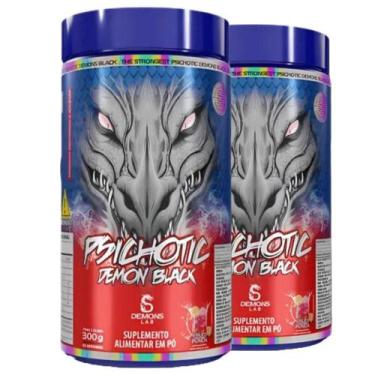 Imagem de 2X Pre Treino Psichotic Demon Fruit Punch 300G - Demons Lab