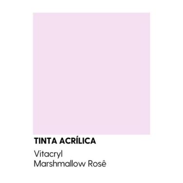Imagem de Tinta Semibrilho Premium Rosas - Vitacryl, Marshmallow Rosé, 3,6 lts