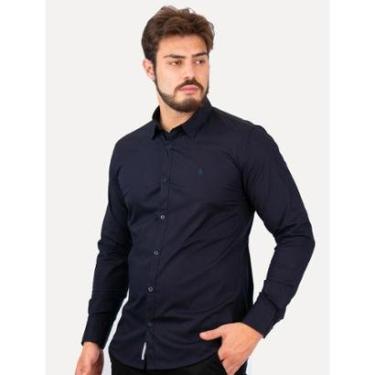 Imagem de Camisa Original Penguin Regular Bordado Azul Marinho-Masculino