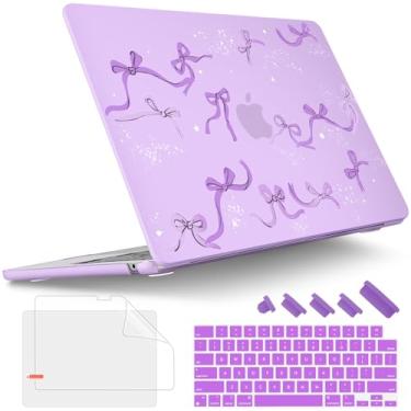Imagem de Tuiklol Capa rígida para MacBook Pro de 14 polegadas versão 2024-2021 M4 A3112 A3401 A3185/M3 A2918 A2992/M2 A2779/M1 A2442 Pro/Max, capa rígida com capa de teclado e protetor de tela para Touch ID