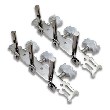 Imagem de Tarraxa Tarracha Violão Aço / Nylon Pino Fino Cromado Mxt, Cromado