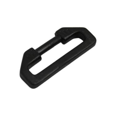 Imagem de Passador de Alça Preto Plástico Resistente Para Mochilas Fita 3,5cm 30