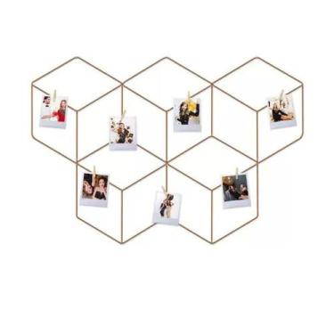 Imagem de Painel De Fotos Metal Aramado Losângulo - INTERPONTE