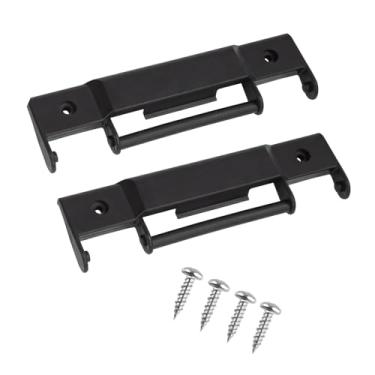 Imagem de Generic 2 peças de dobradiças de encaixe com parafusos de montagem, peça de reposição, fácil de instalar, componentes resistentes, substitui refrigeradores de