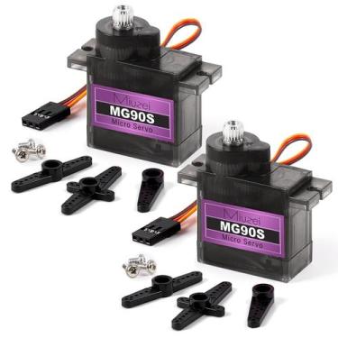 Imagem de Kit de microservomotor Miuzei MG90S 9G Metal Gear para RC