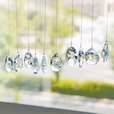 Imagem de Pacote de colírios Crystal Suncatcher Chandelier com 10 candeeiros - k