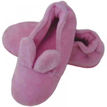 Imagem de Sapatilha Flexível Infantil Pelúcia Coelho - Rosa - 33/34 - Puff, Rosa