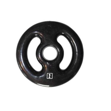 Imagem de Anilha Ferro Fundido Emborrachada Academia 2,0 Kg - ANILHAS FITNESS