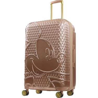 Imagem de FUL Disney Mickey Mouse 76 cm, mala rígida com rodas giratórias, ouro rosa
