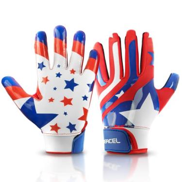 Imagem de ATERCEL Luvas de futebol juvenil, luvas adesivas para meninos e meninas
