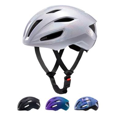 Imagem de Capacete de ciclismo adulto, OnBros leve, unissex, para homens e mulheres, capacete de bicicleta com ajuste ajustável certificado CPSC (prata gradiente)