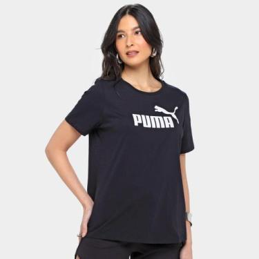 Imagem de Camiseta Puma Casal Feminina, Preto, G