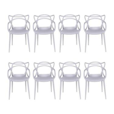 Imagem de Kit com 8 Cadeiras para Sala de Jantar Allegra Solna - OR Design