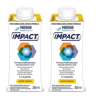 Imagem de Kit 2 Unidades Impact 200ml Banana Nestlé Original Novo, Banana
