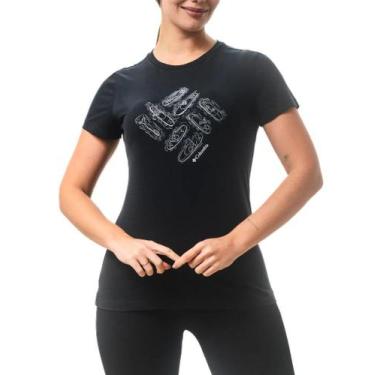 Imagem de Camiseta Columbia Feminina Outlined Kayaks, G, Bege