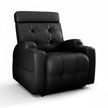 Imagem de Poltrona Do Papai Reclinável Automática Com Usb e Porta Copos Cherokee (Corino Onix Preto)