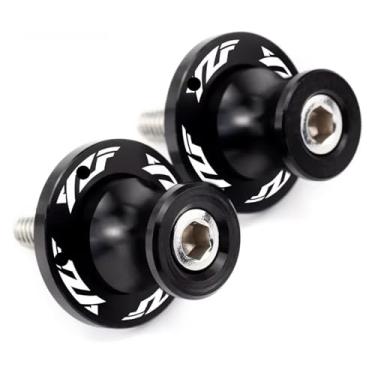 Imagem de BYYINGSUS Acessórios de motocicleta 6 mm Carretéis de braço oscilante parafusos de suporte deslizantes compatíveis com Y&AMAHA YZFR1 YZFR3 YZFR6 YZF R6 R3 R1 YZF-R6 YZF-R3 YZF-R1 (preto)