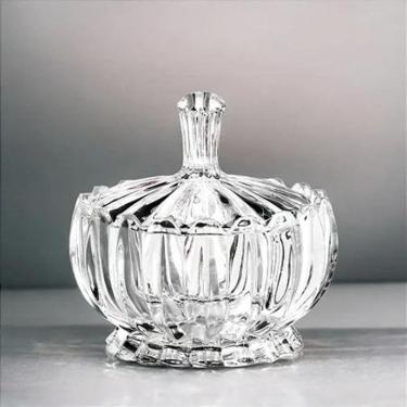 Imagem de Bomboniere Pequena De Vidro 11Cm X 11Xm X 10,5Cm Gemma