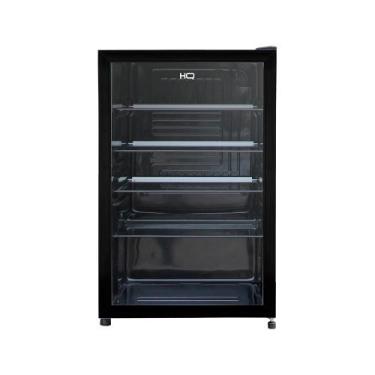 Imagem de Frigobar Expositor Vertical HQ Vidro Duplo 130 Litros Preto HQ-130FBPV