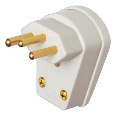 Imagem de Plug Macho 90 Com Prensa Cabo 2p+t 20a Cinza 1482 - Fame