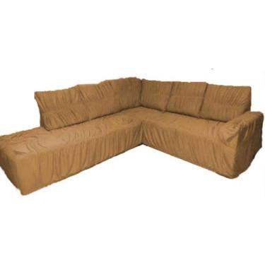 Imagem de Capa de Sofa Para Canto Chaise Em Malha Gel Elasticada (Sala, Decoraçã