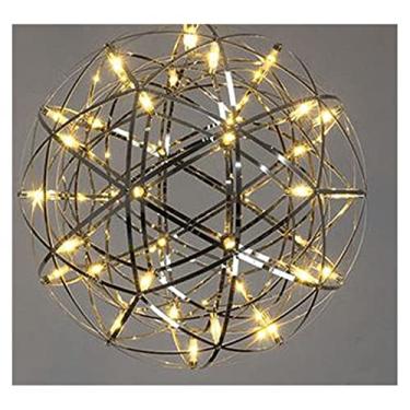 Imagem de Luminária Retro, Lustre Lustre Moderno - Estilo Spark Ball Lamp Quarto Sala de Estar Iluminação Loja de Roupas Escada Luz Decorativa